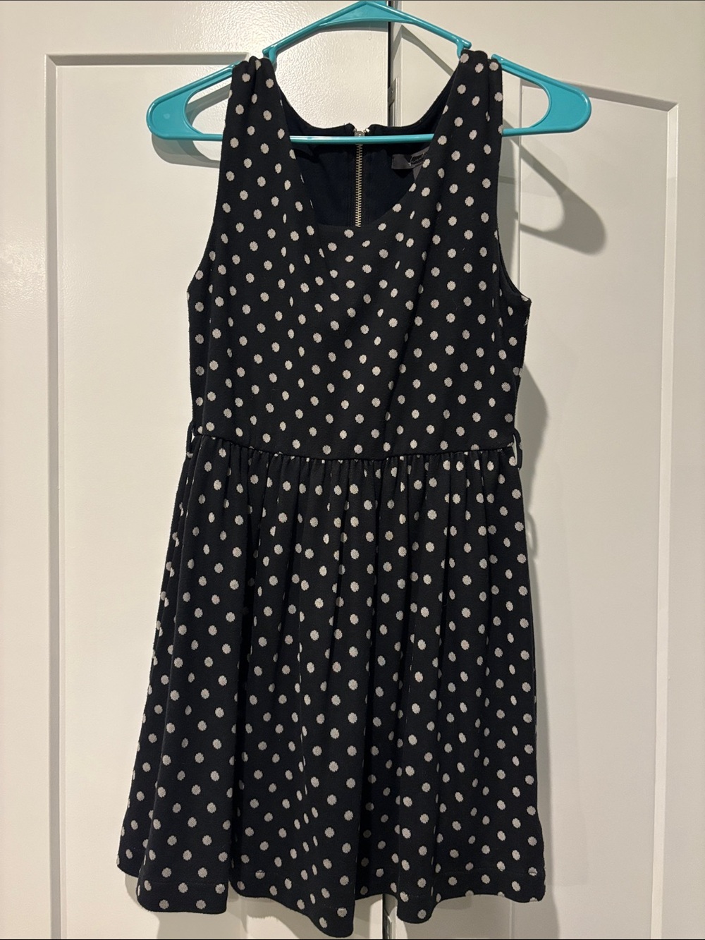 Forever 21 Black Dress with White Polka Dots